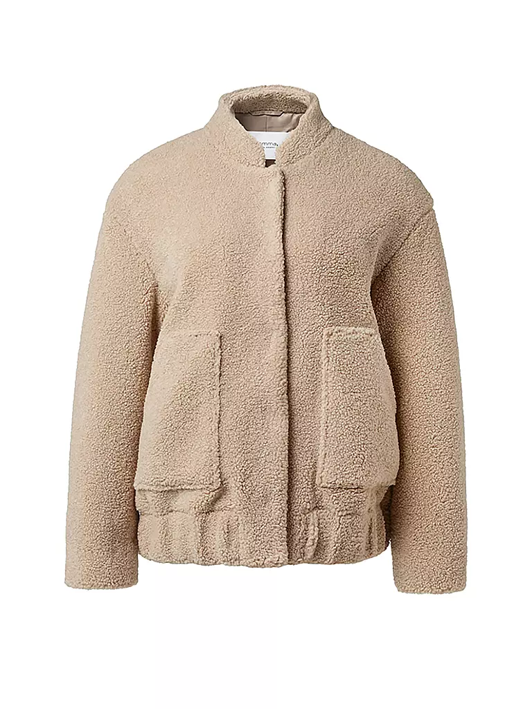 COMMA IDENTITY Jacke in Felloptik beige