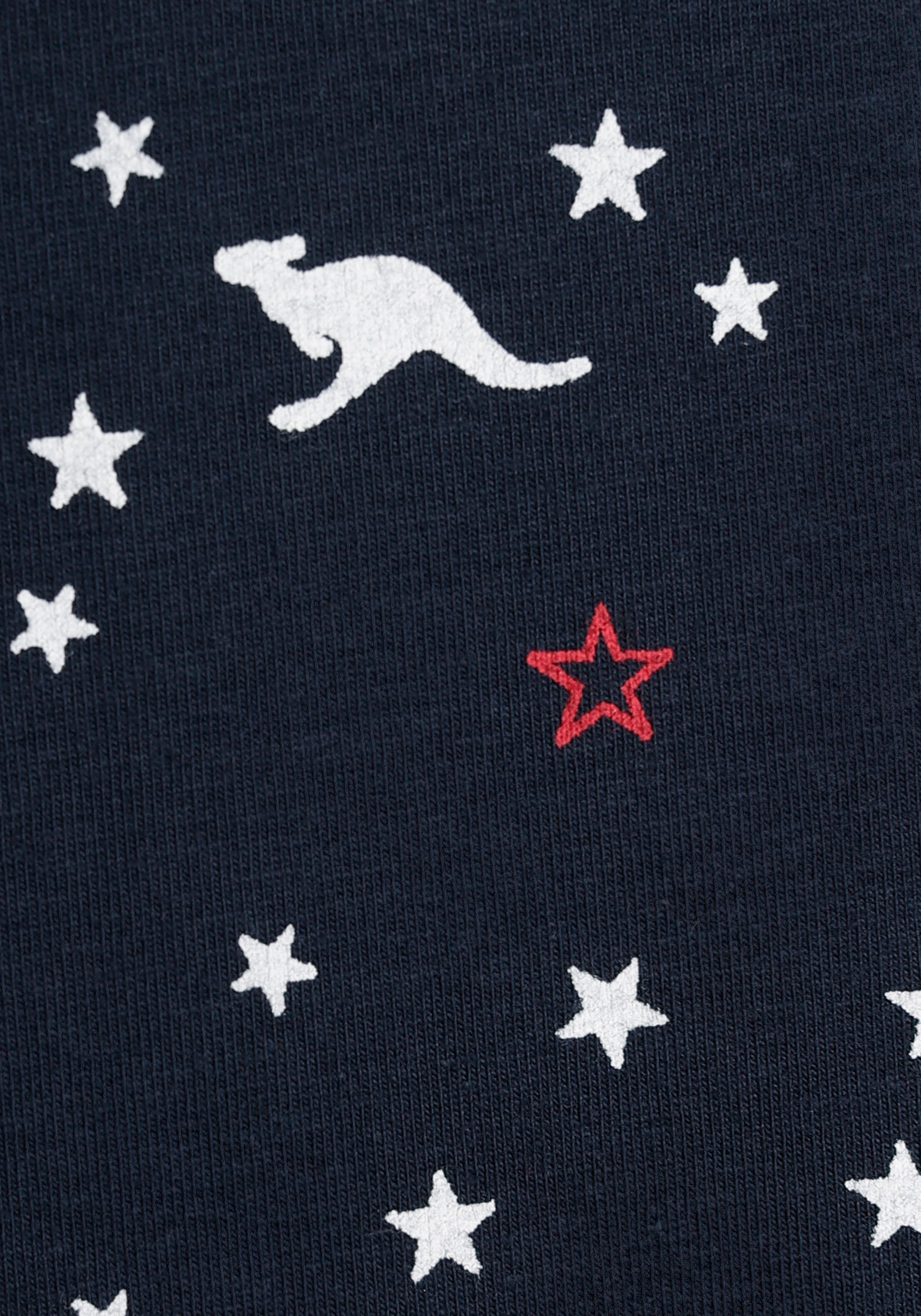 KangaROOS T-Shirt »Allover-Muster«, Kurzarm,  bequeme Passform,  aus Jerseystoff,  elastisches Material