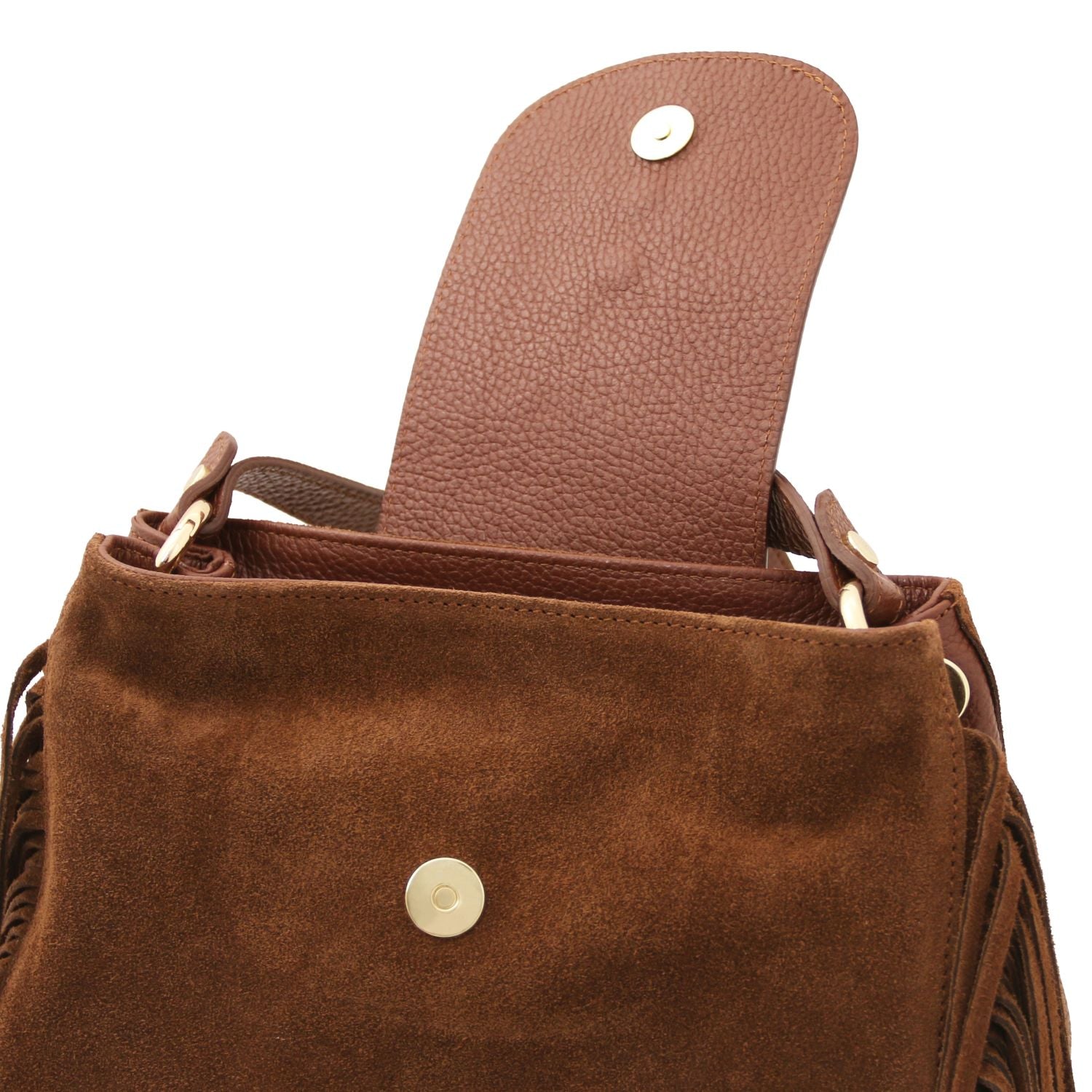TL142512 – Nomade – Suede leren fringe Schoudertas