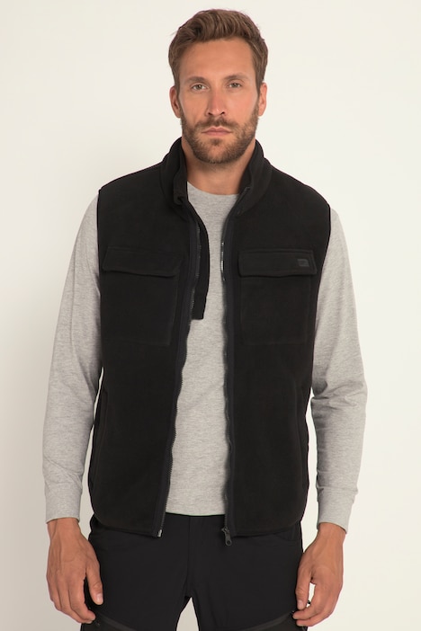 JAY-PI Fleece-Weste, Outdoor, Stehkragen, Taschen