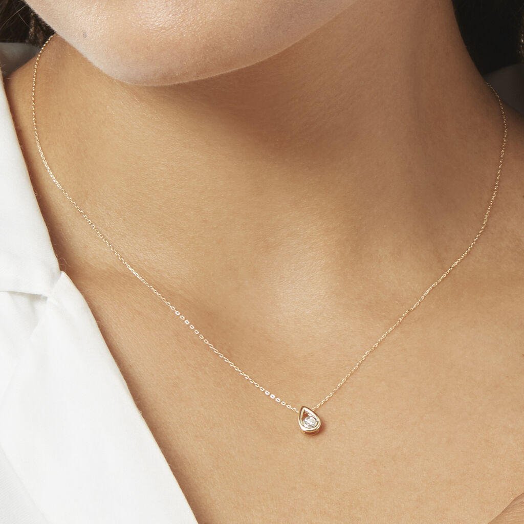 Collier Fidelia Or Jaune Diamant