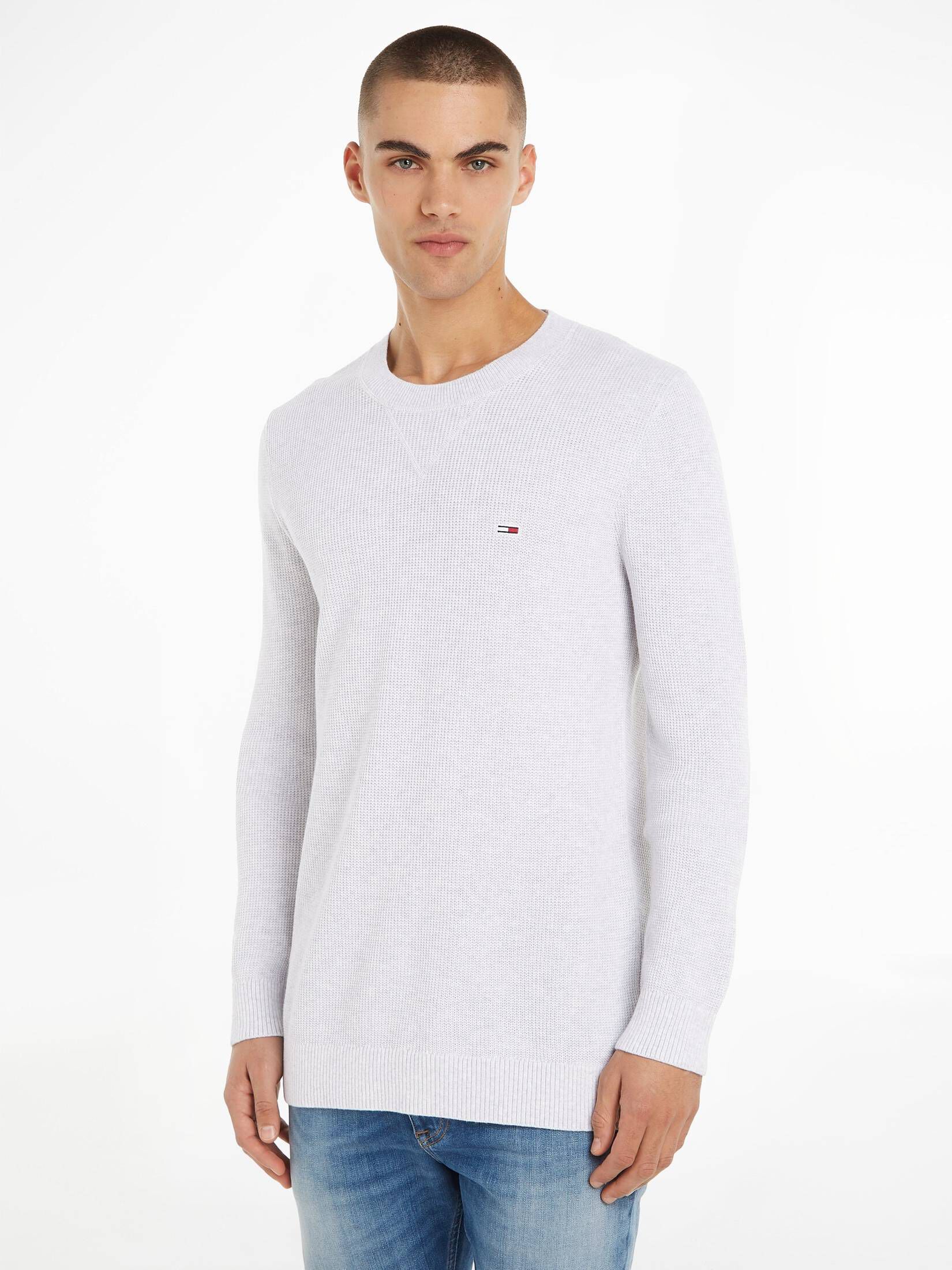 Tommy Jeans| Herren Pullover REG ESSENTIAL WAFFLE