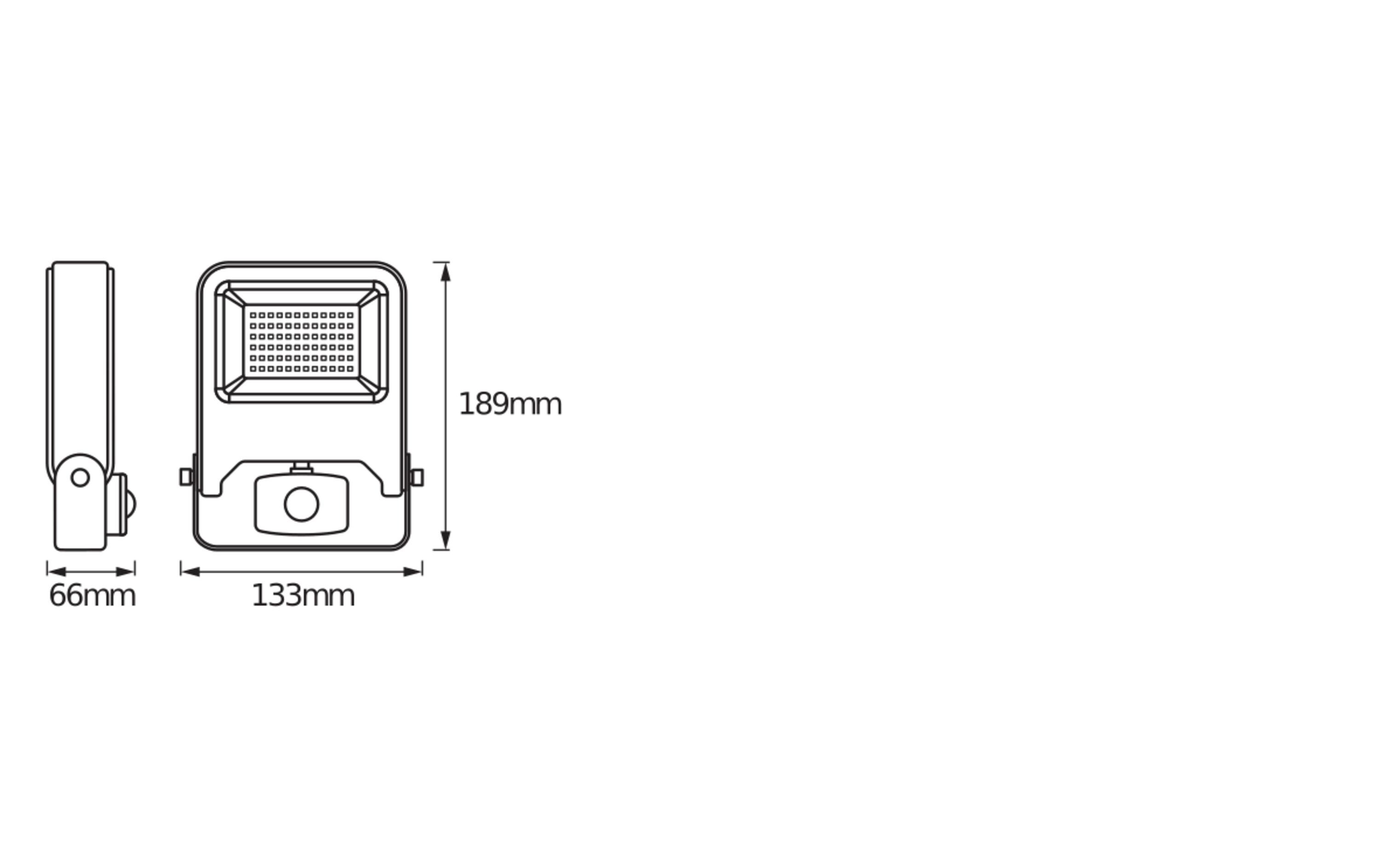 Scheinwerfer LED Endura Flood Sensor, 20 WAussenleuchte