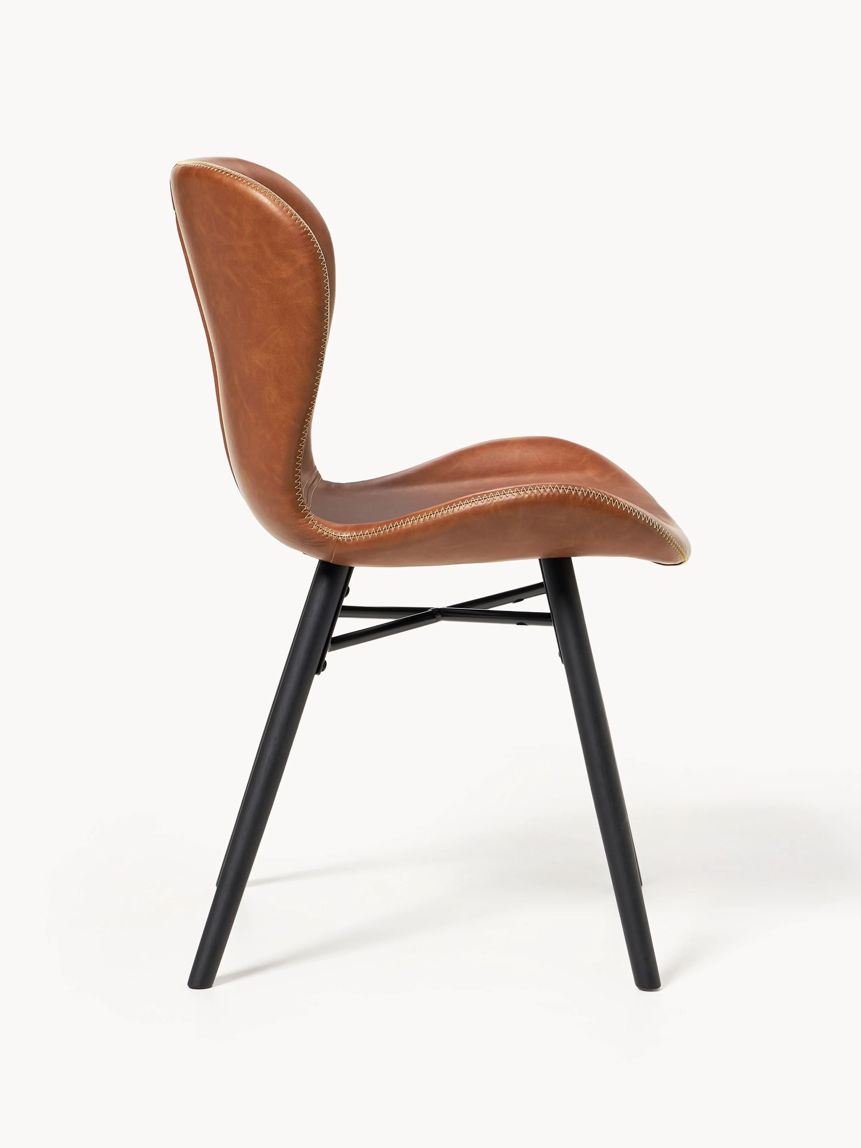 Kunstleren stoelen Batilda, 2 stuks