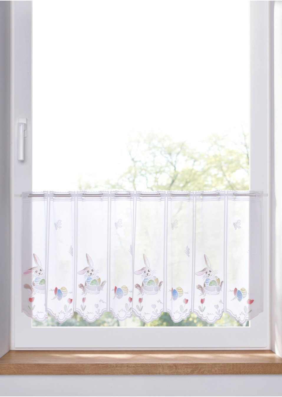 Brise-bise jacquard avec lapins