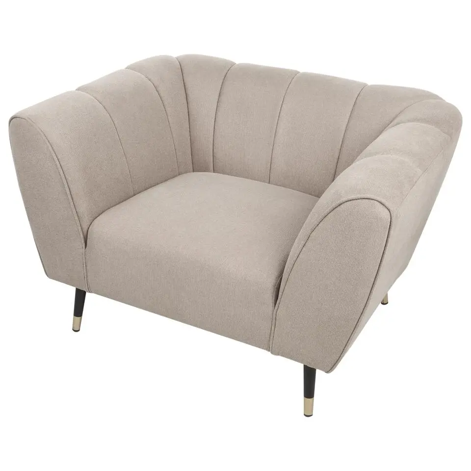ORSTA - Fauteuil - Taupe - Polyester
