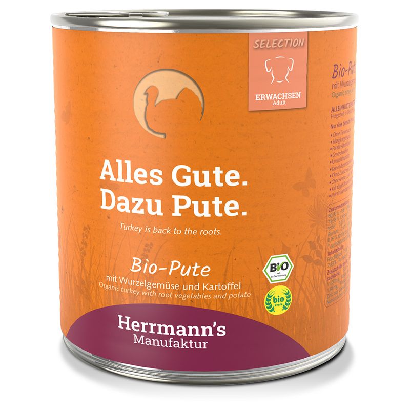 Lot Herrmann's Menu Bio Sensitive 24 x 800 g