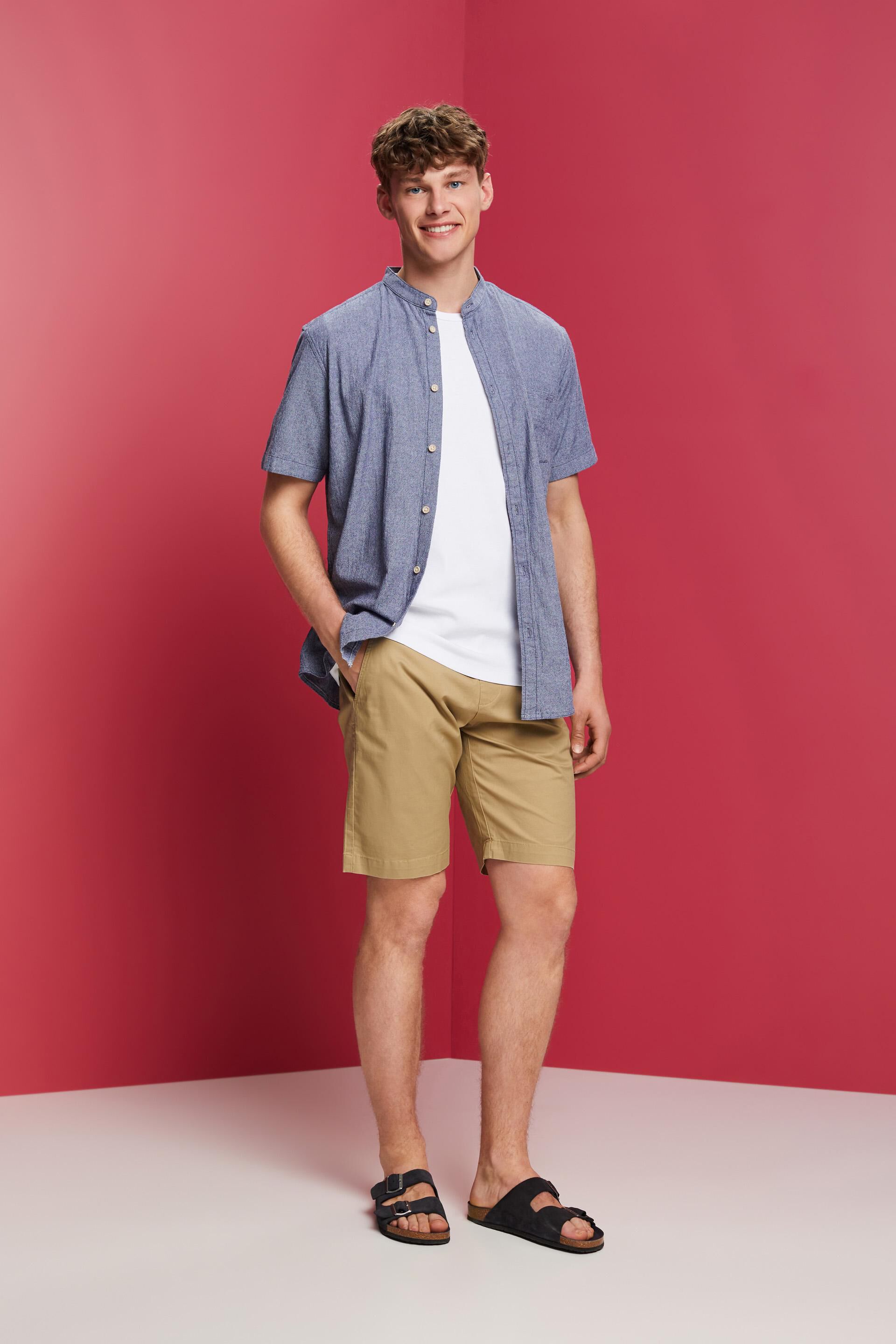 Chemise à manches courtes 100% coton