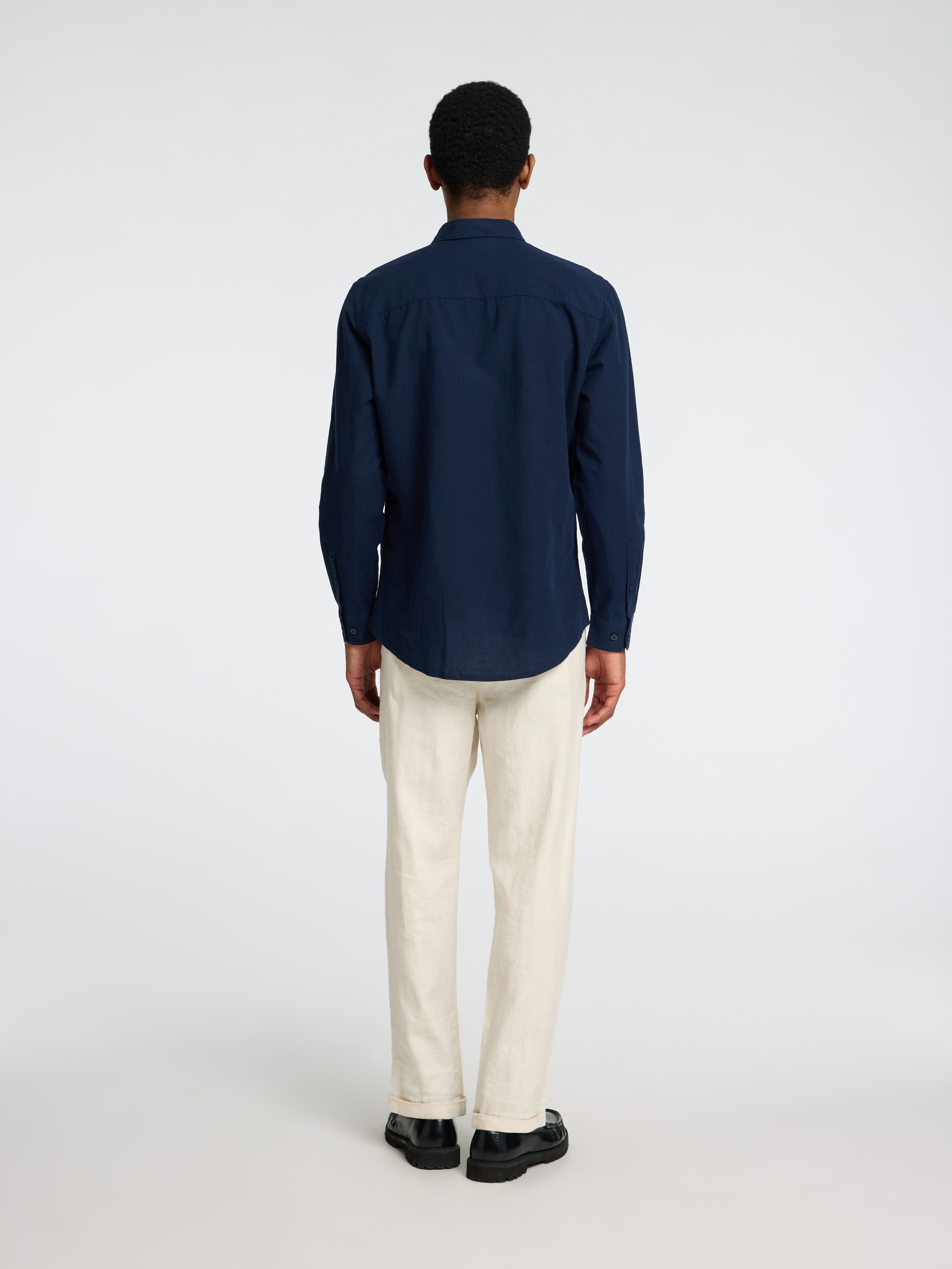 SELECTED HOMME Leinenhemd »SLHSLIMNEW-LINEN SHIRT LS NOOS«, unifarben