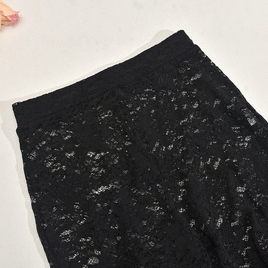 BrickBlack - Set: Mouwloze kanten top + legging