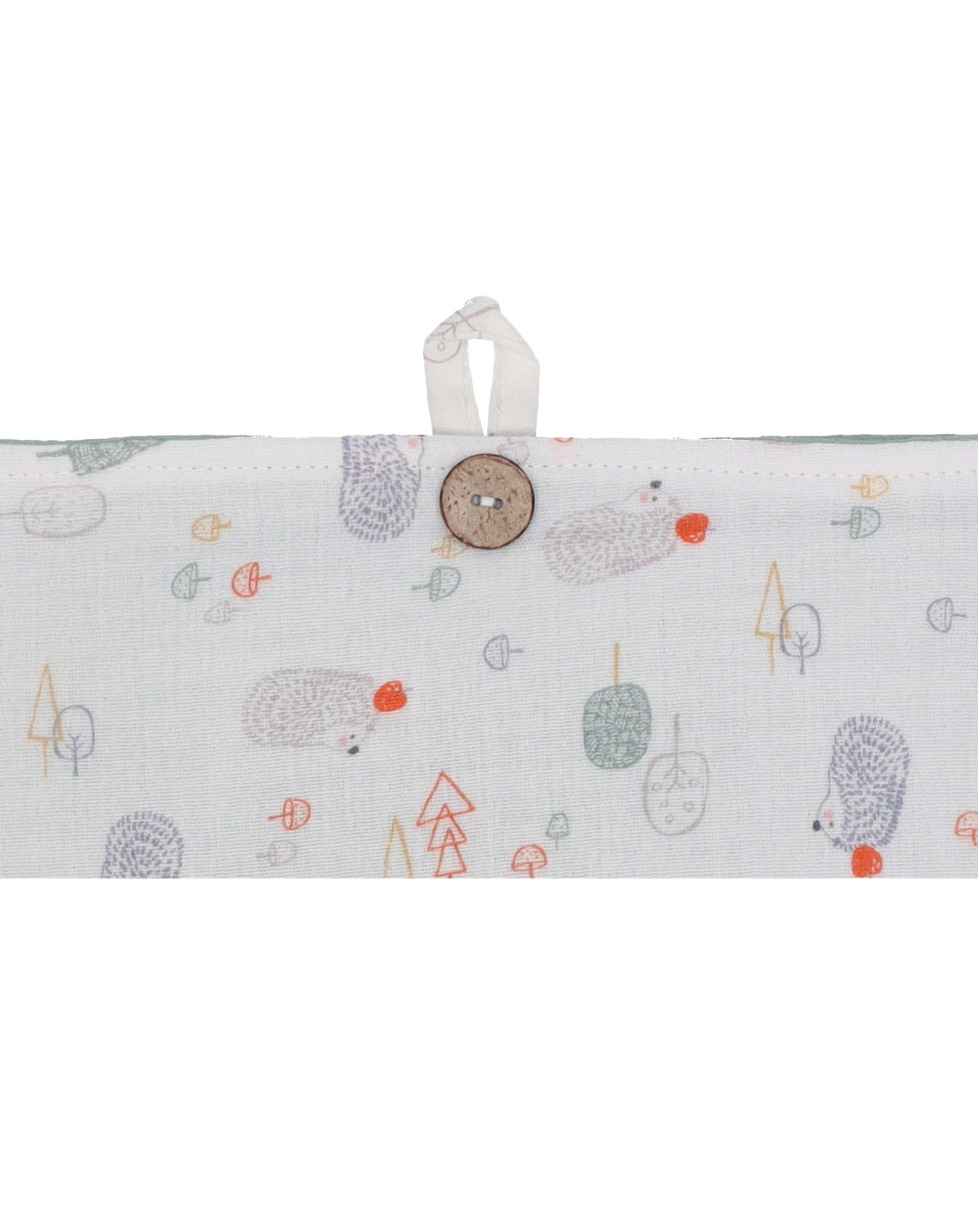 Windeltasche IGEL BABY (35x27) in weiß/grün