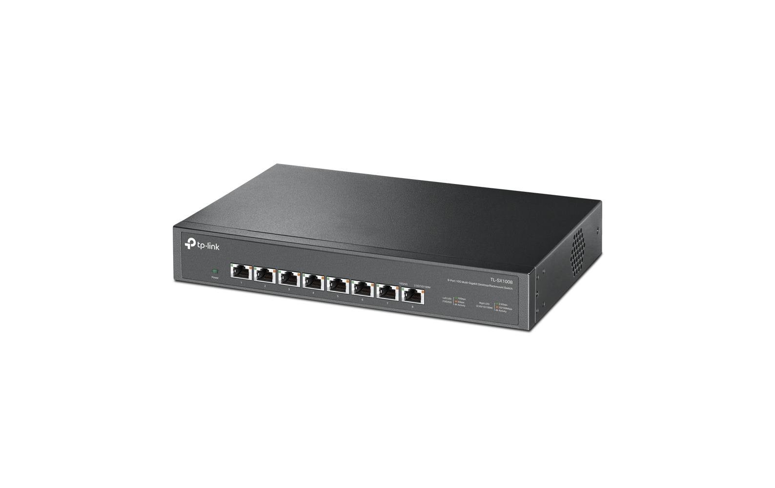 Switch Omada Unmanaged Switch 8 x 10G Ports TL-SX1008 8 Port<br>8-Port 10G Desktop/Rackmount Switch