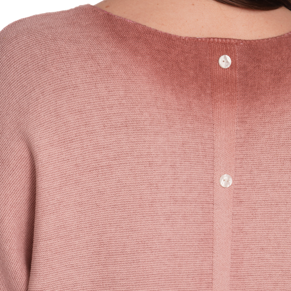 Gina Benotti Damen Strickpullover mit 3/4 Ärmeln rosa