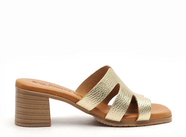 Eva frutos mules et sabots talons femme 3423 or