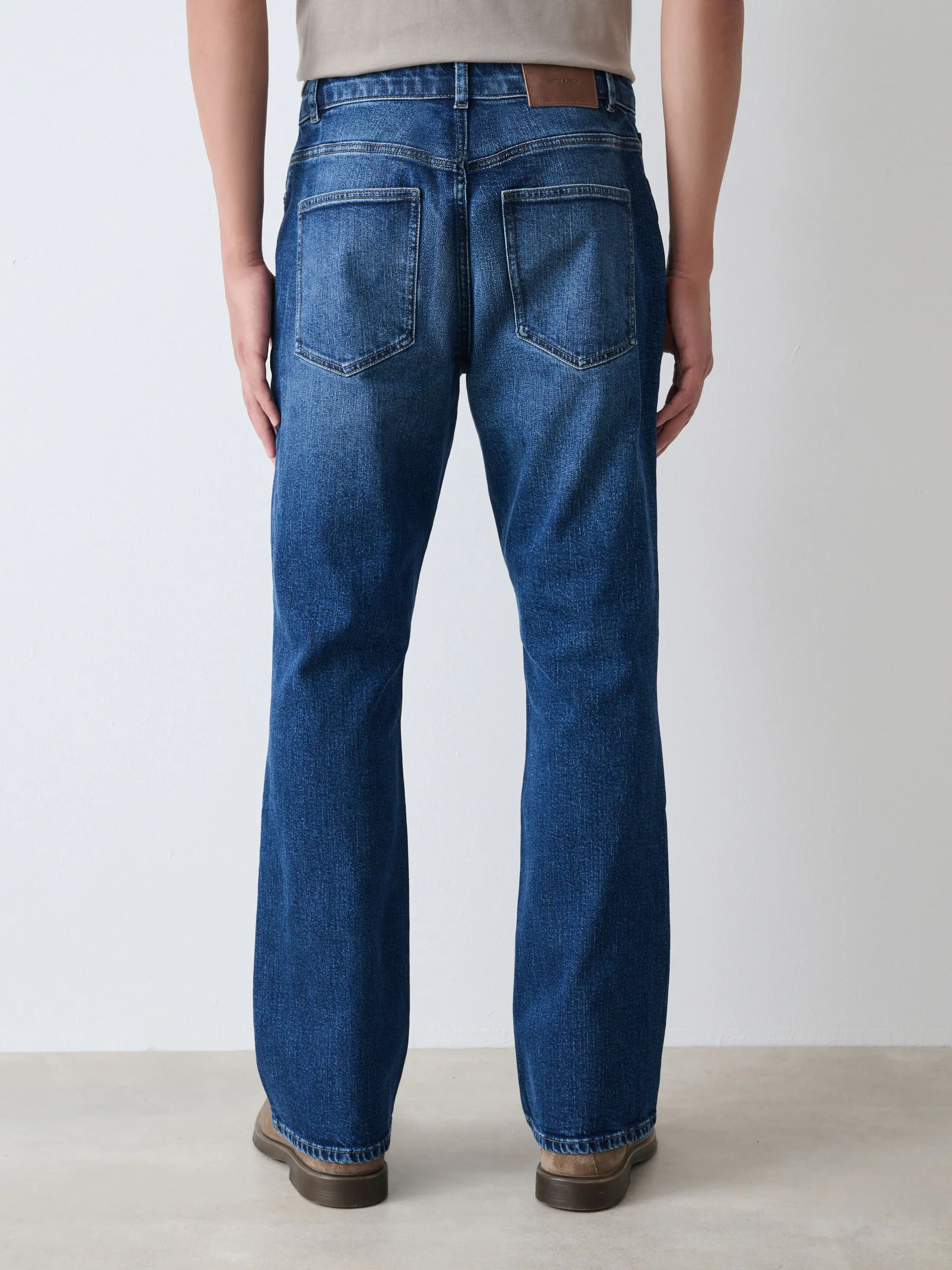 Blauw - Bootcut - Vintage wash denim jeans