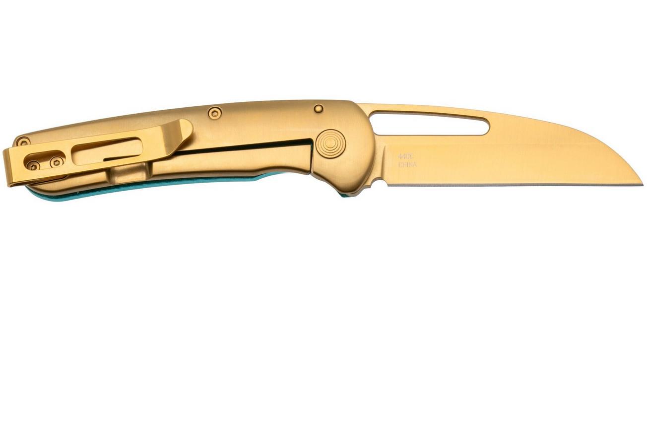 SOG Escape FL 2.0 14-52-02-57, Gold TiNi 440C, Gold Stainless Steel Blue Aluminium, zakmes