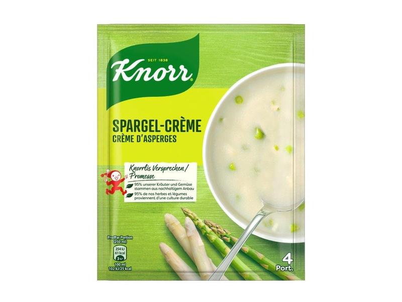 Knorr Spargel-Crème Suppe 4 Portionen Suppenmischung zum Anmrühren