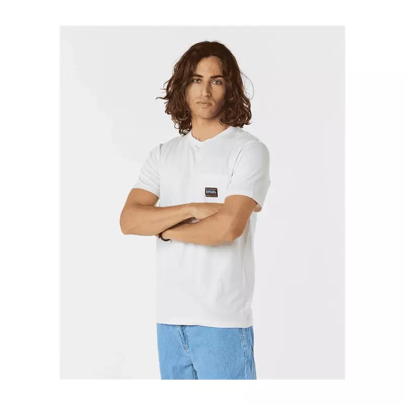 Teeshirt RIPCURL Horizon Badge S/S Tee Bone