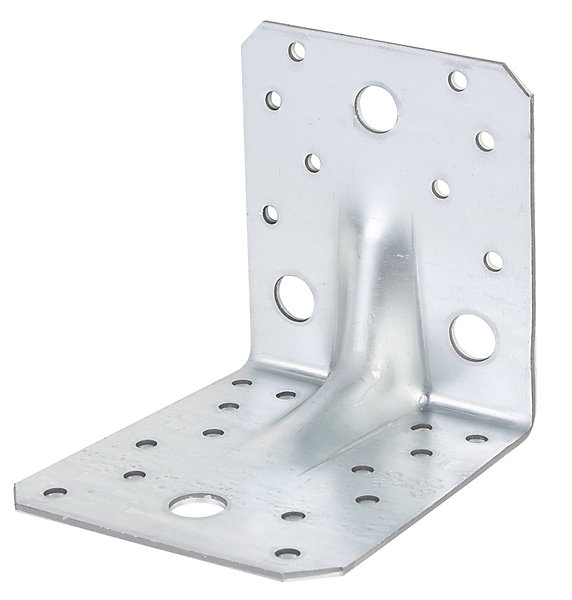 Équerre renforcée galvanisée 105 x 105 x 90 mm