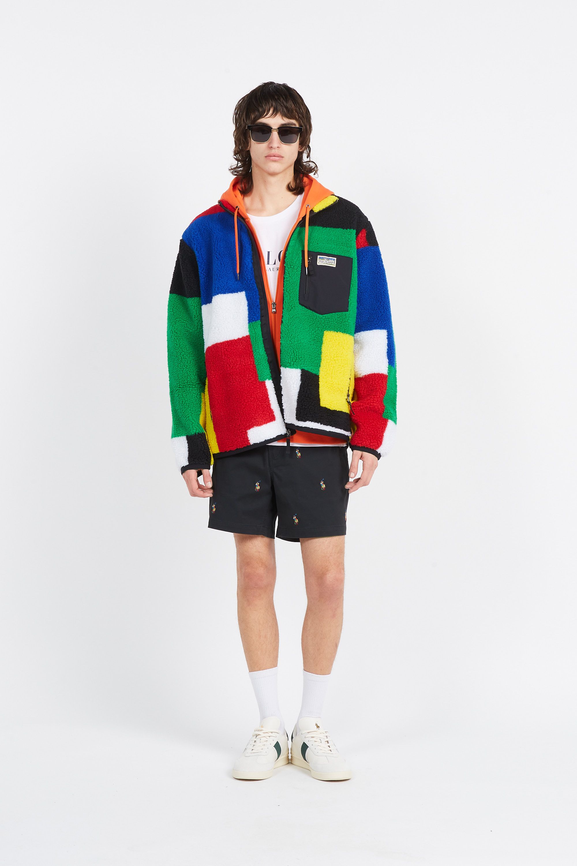 POLO RALPH LAUREN Veste HI PILE JACQUARD-LSL-SWS Multicolore