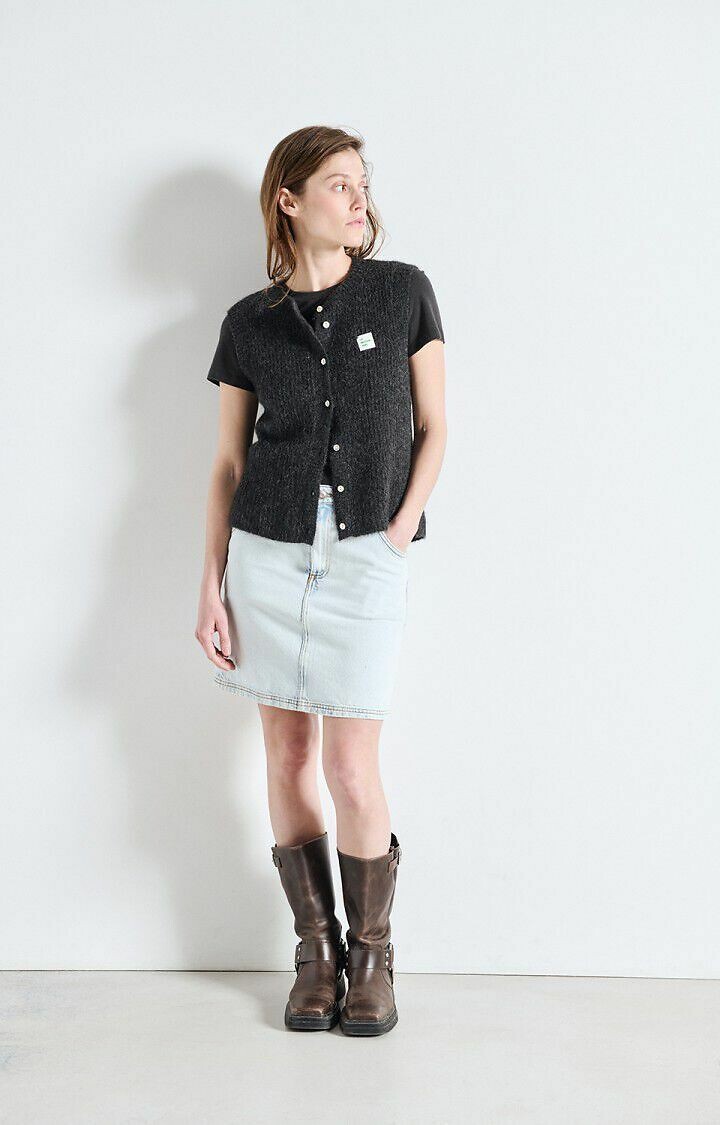 Cardigã sem mangas com gola redonda da AMERICAN VINTAGE<br>LESTE