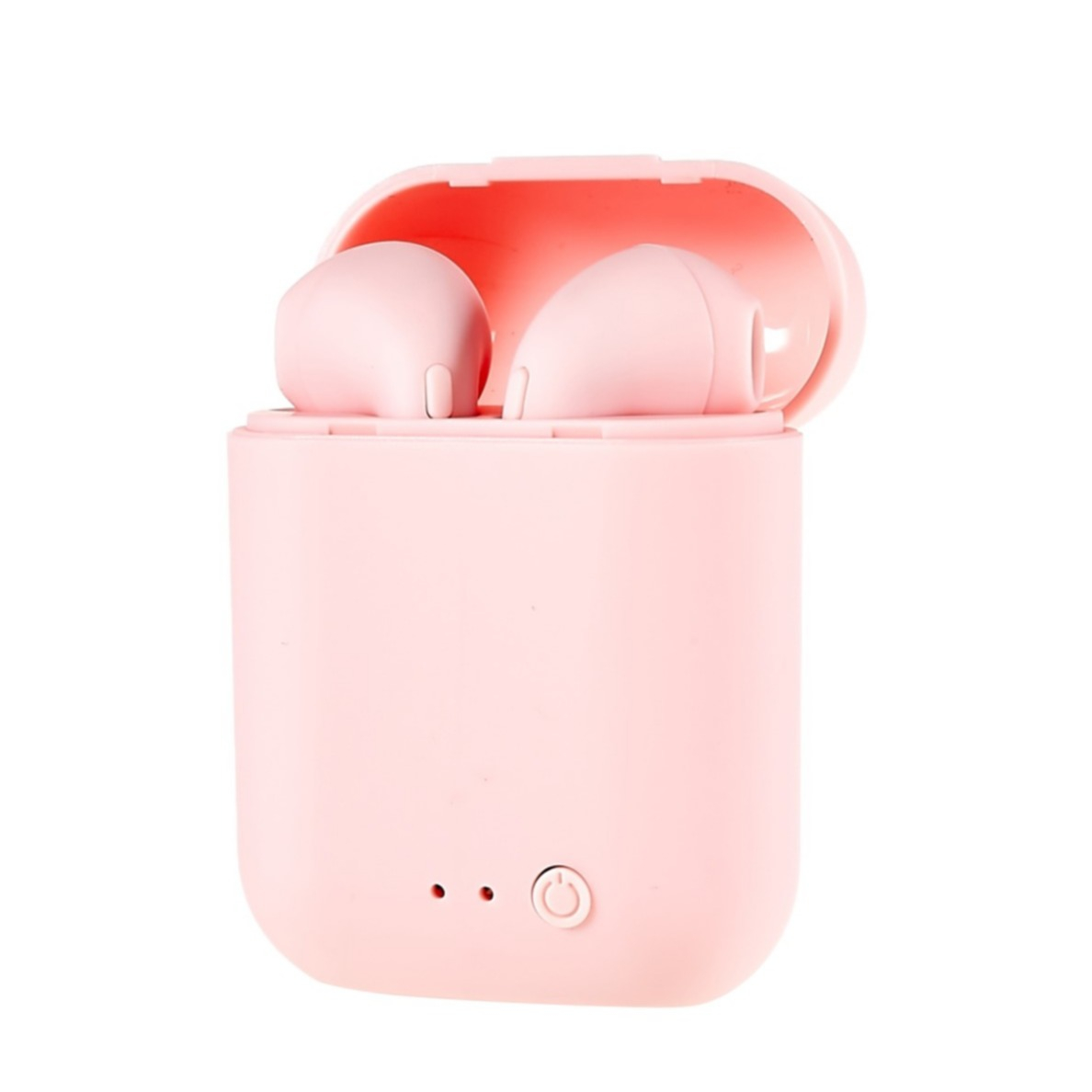 Kabellose TWS Bluetooth 5.0 In-Ear Kopfhörer True Wireless Headset mit Ladecase (300mAh) - Rosa