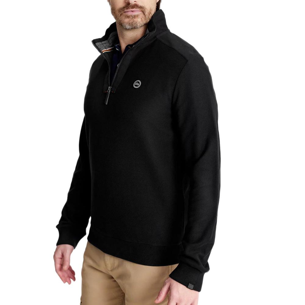 TBS Sweat 1/4 de Zip Noir Homme TBS Jerrycam