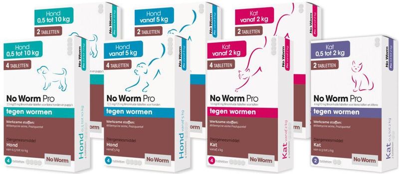 Exil No Worm Pro - Hond - 2 Tabletten