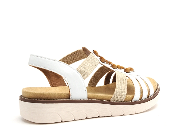 Remonte nu pieds plats femme d2065 femme blanc