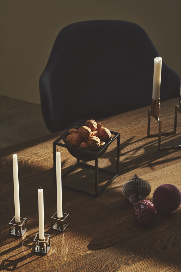 Audo Copenhagen Kubus Candle Holder, Micro Nickel-P