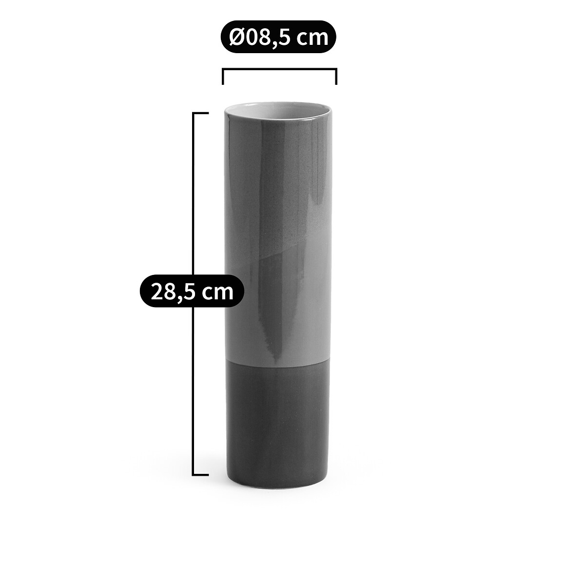 LA REDOUTE INTERIEURS<br>Vaso de cerâmica Alt.28,5cm, Mosko