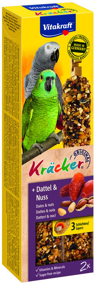 Vitakraft Notenkracker 2 in 1 Papegaai - 2 Stuks - noten - Snacks