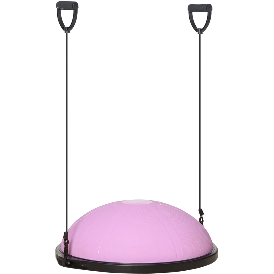 HOMCOM Balanceball mit Gummiseil violett