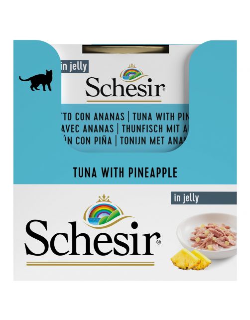 Schesir Kat Blik Gelei 75 g - Kattenvoer