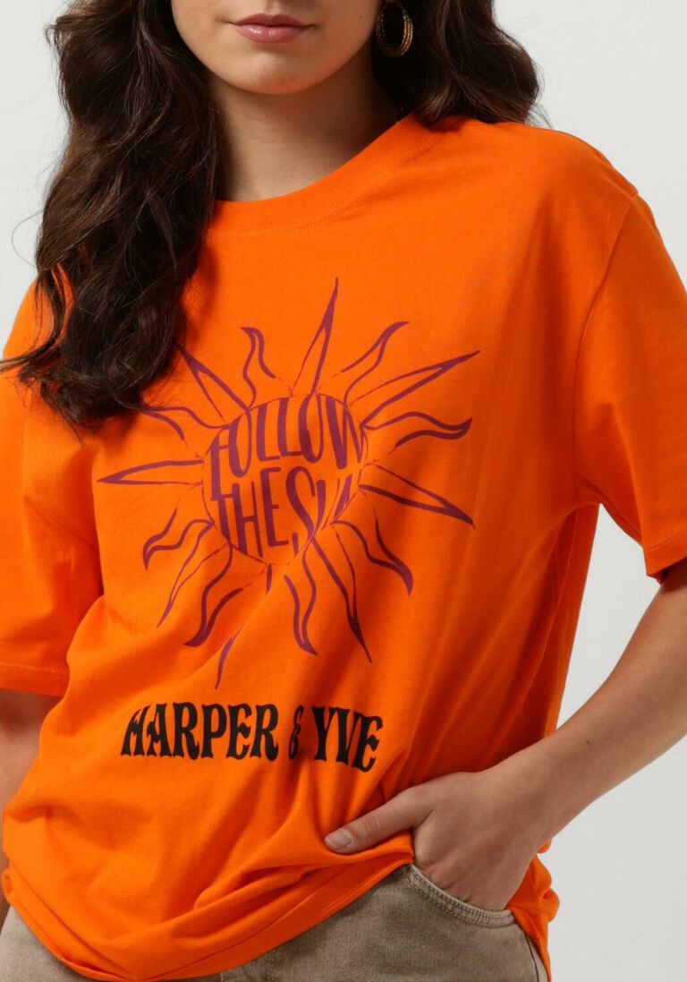 HARPER & YVE oranje harper & yve t-shirt followthesun-ss