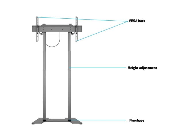 Multibrackets M Motorized Floorbase 37-90