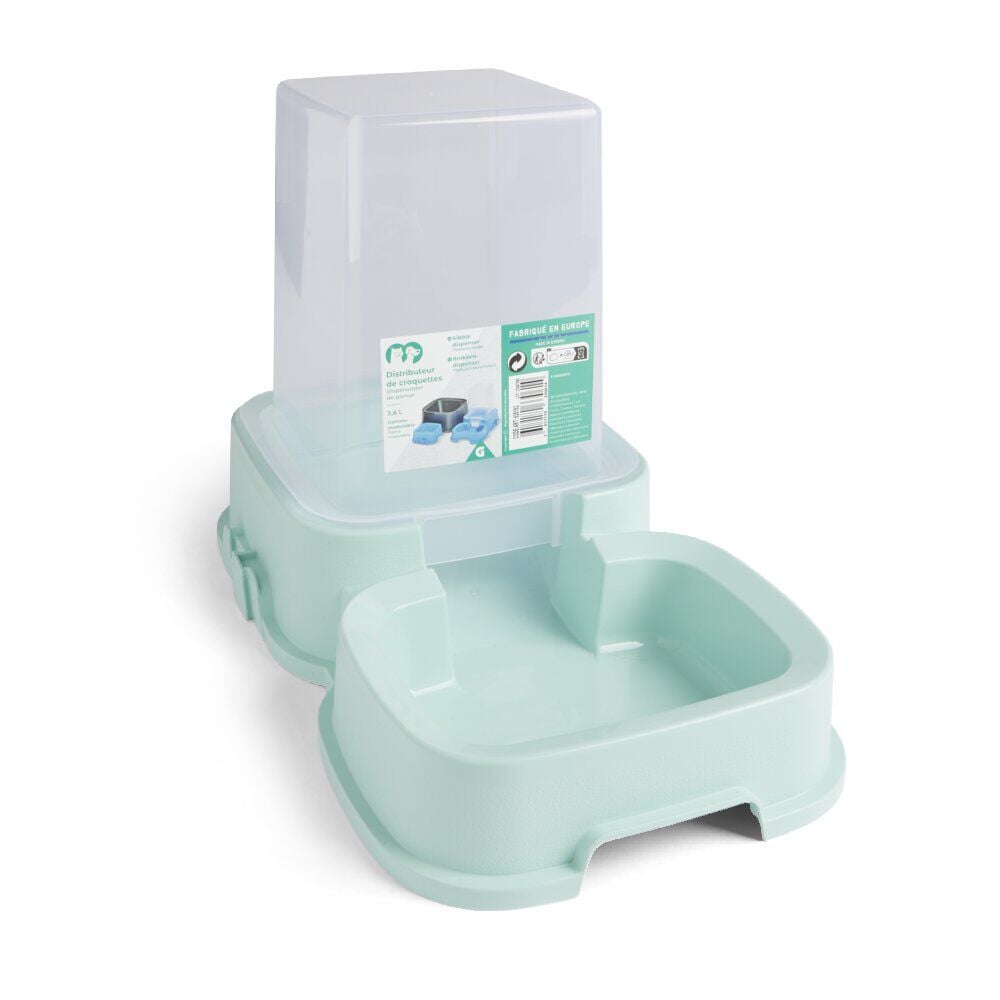 Distributeur de croquettes en plastique 3,6L