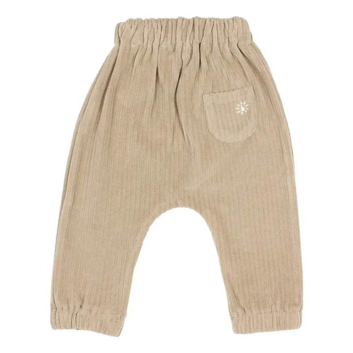 Búho Sarouel Velours Côtelé Coton Bio | Beige