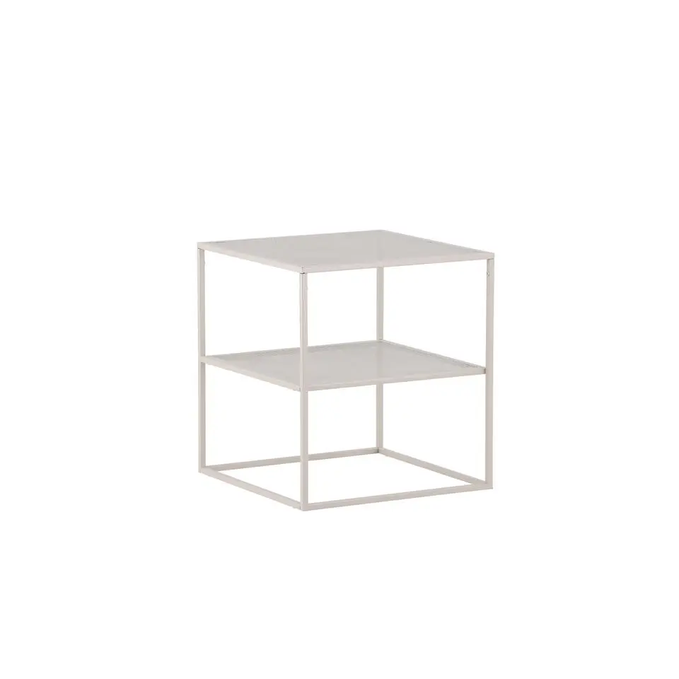 Bijzettafel Beige Metaal - 55x55x60cm - Netz