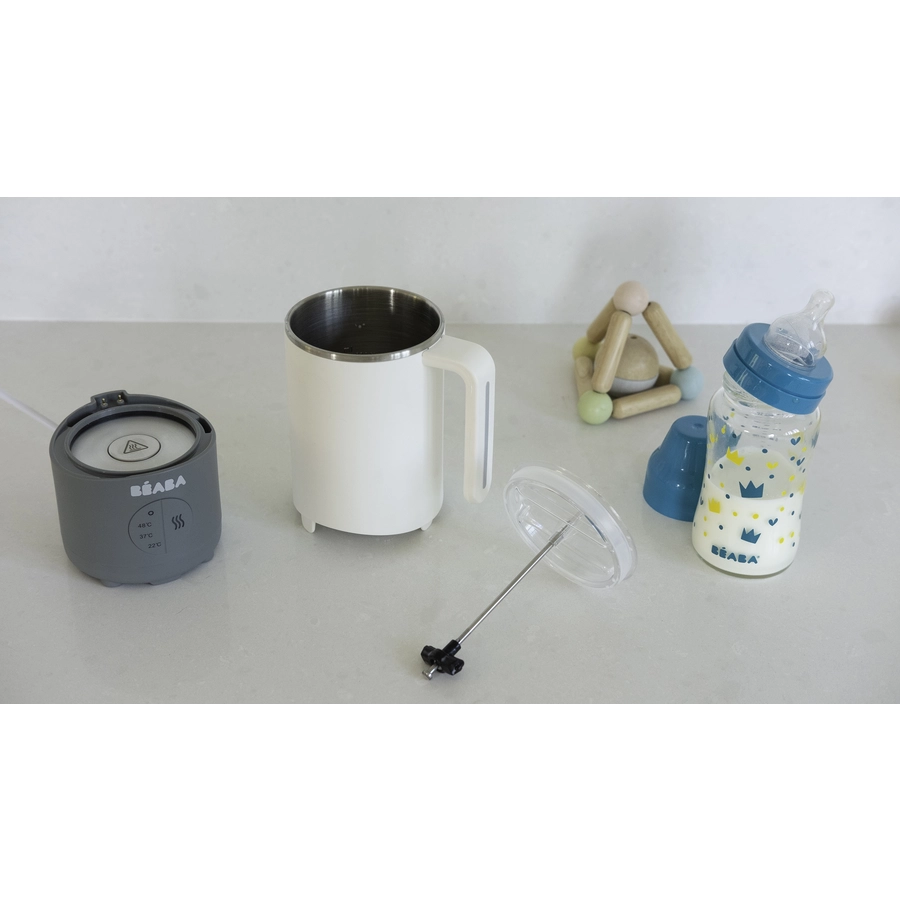 BEABA® Babynahrungszubereiter MILK PREP Weiß  Grau
