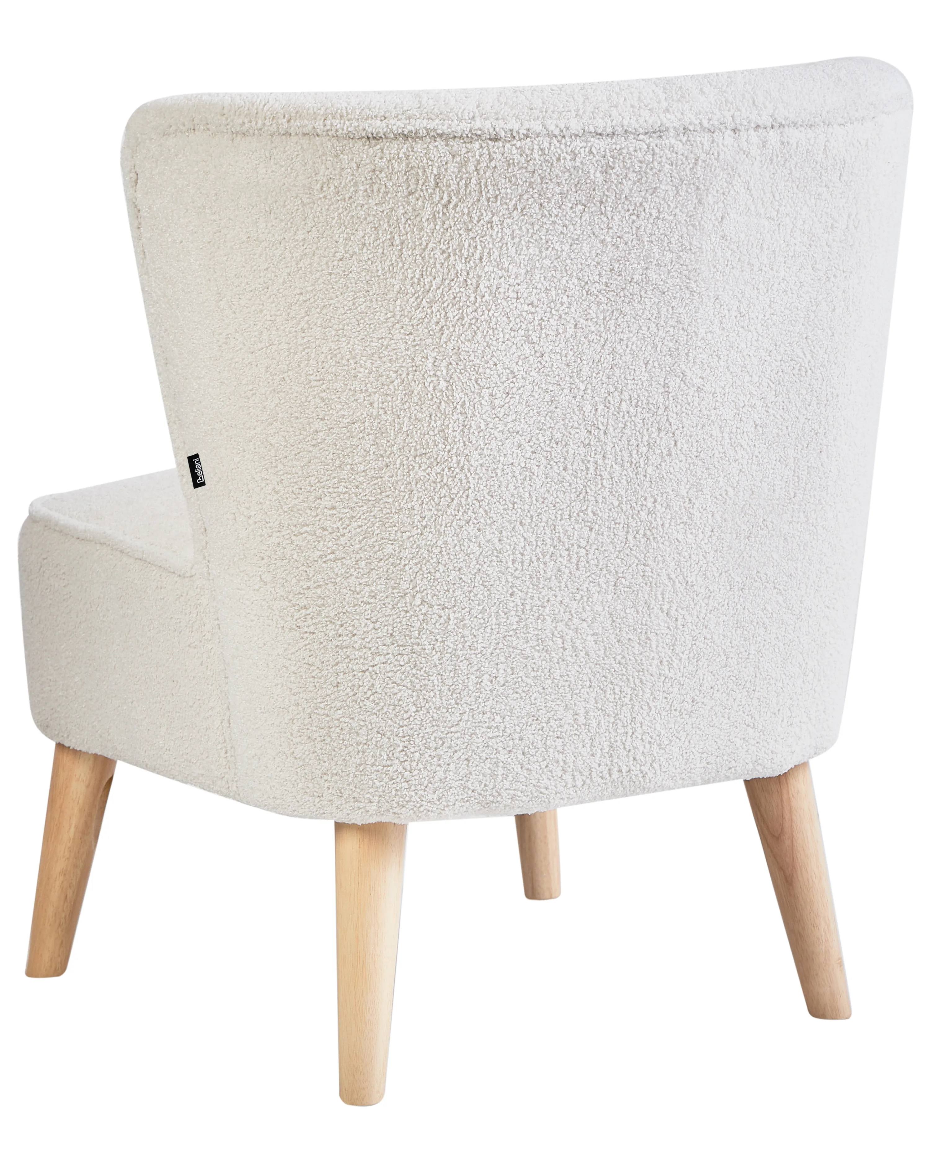 Fauteuil ALVEN Bouclé Gebroken wit