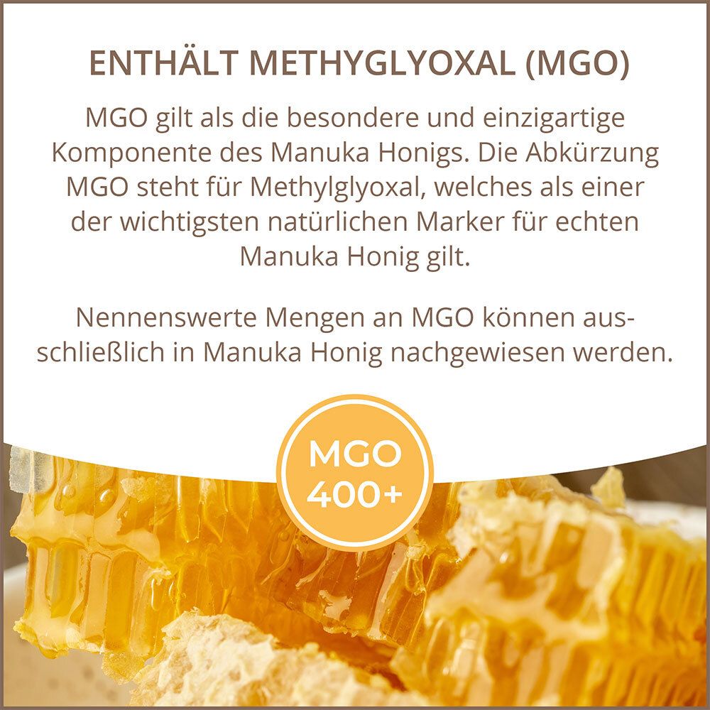 NZ QueenBee MANUKA HONIG MGO 400+ 250G