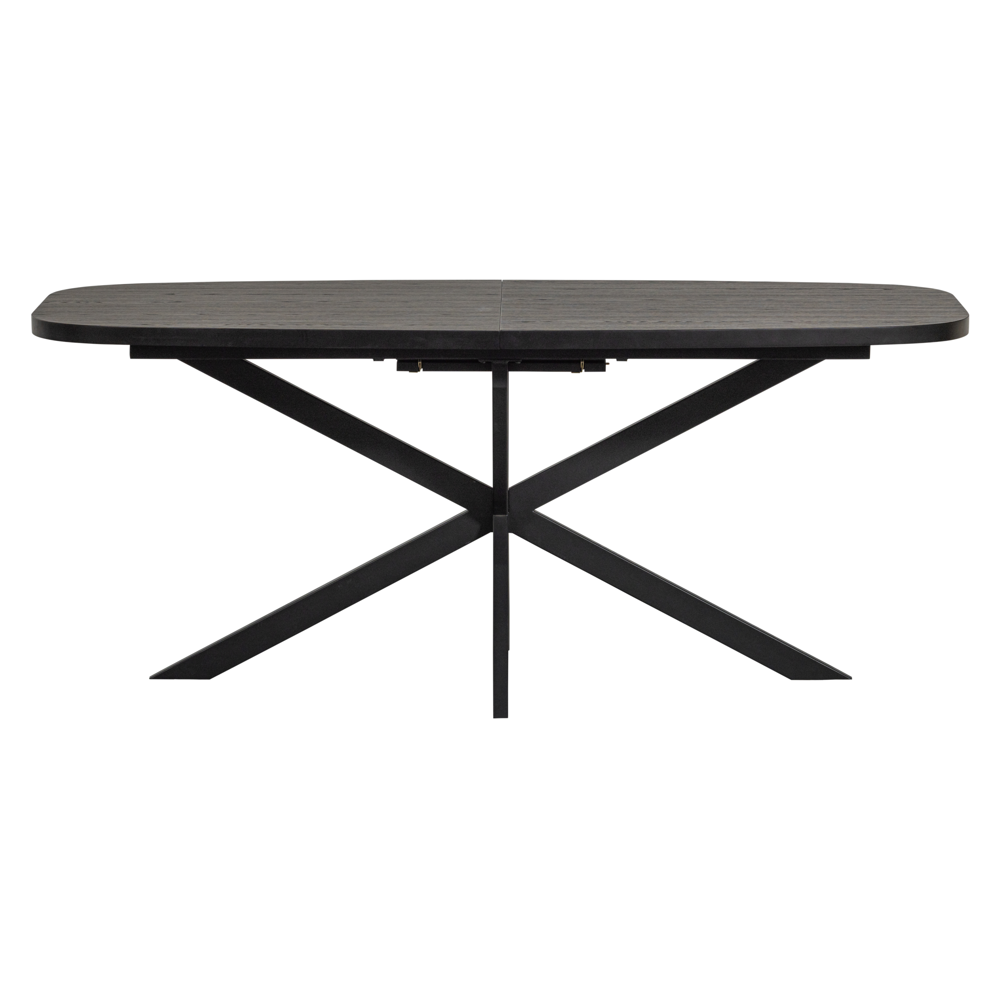 Eettafel Arros Uitschuifbaar Arros Eettafel Uitschuifbaar - MDF - Zwart - 180-220X90