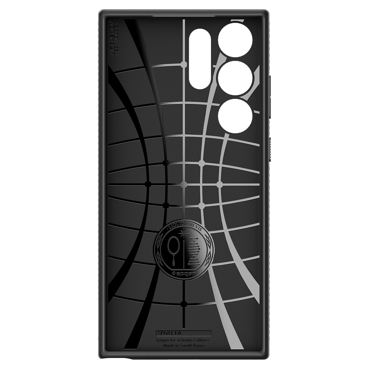 Samsung Galaxy S23 Ultra 5G Liquid Air Case Gummi Hülle (ACS05614) - Schwarz (Matt)