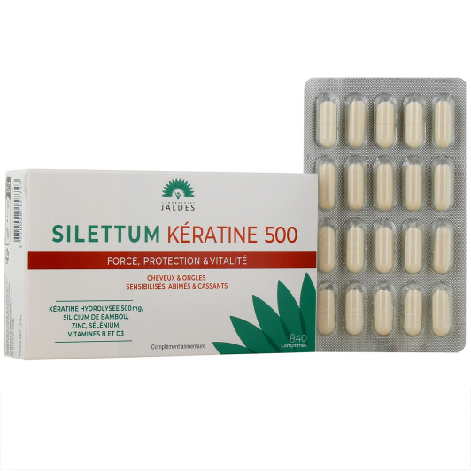 Silettum Kératine 500 - Cheveux et ongles cassants, abimés