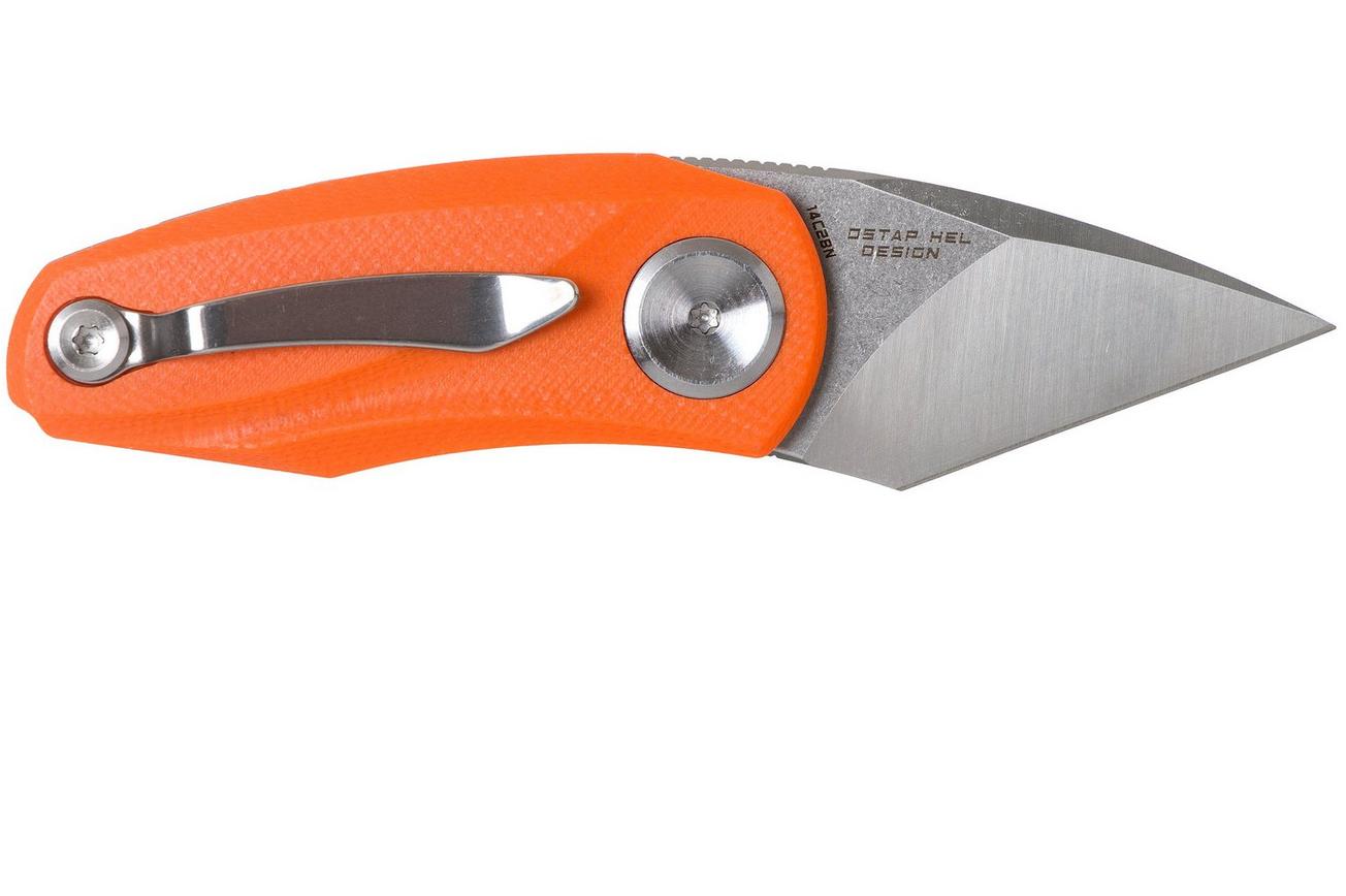 Bestech Tulip Orange G10 BG38C zakmes, Ostap Hel design