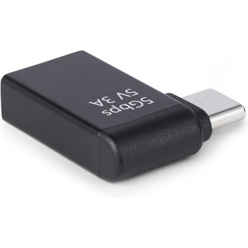 StarTech.com Adaptateur USB-C vers USB-A, Coudé à Droite, USB 5Gbps, 3A, Convertisseur USB-C Mâle vers USB-A Femelle, Boîtier Métallique Durable - Compatible Thunderbolt