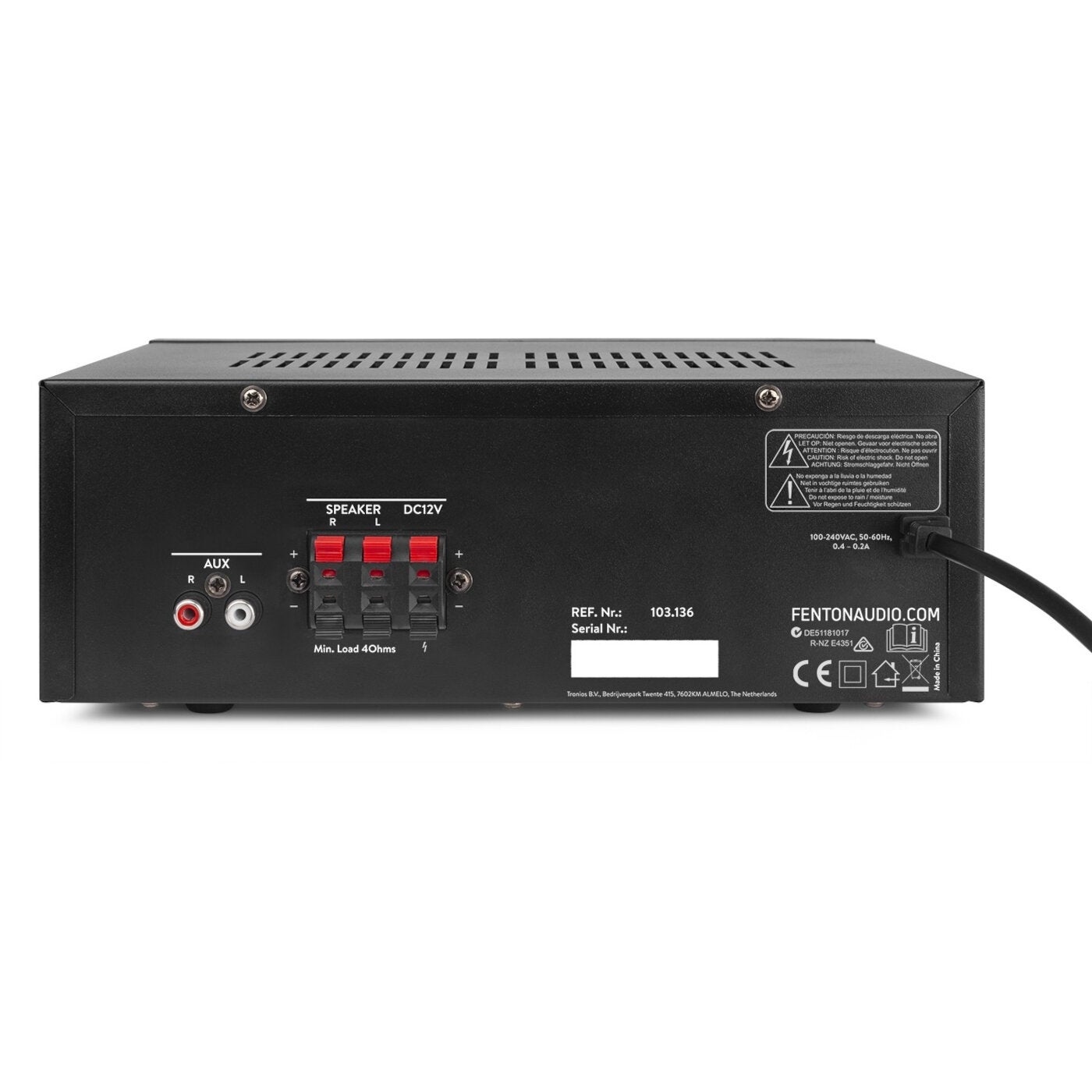 Fenton AV440 karaoke-versterker met multimediaspeler