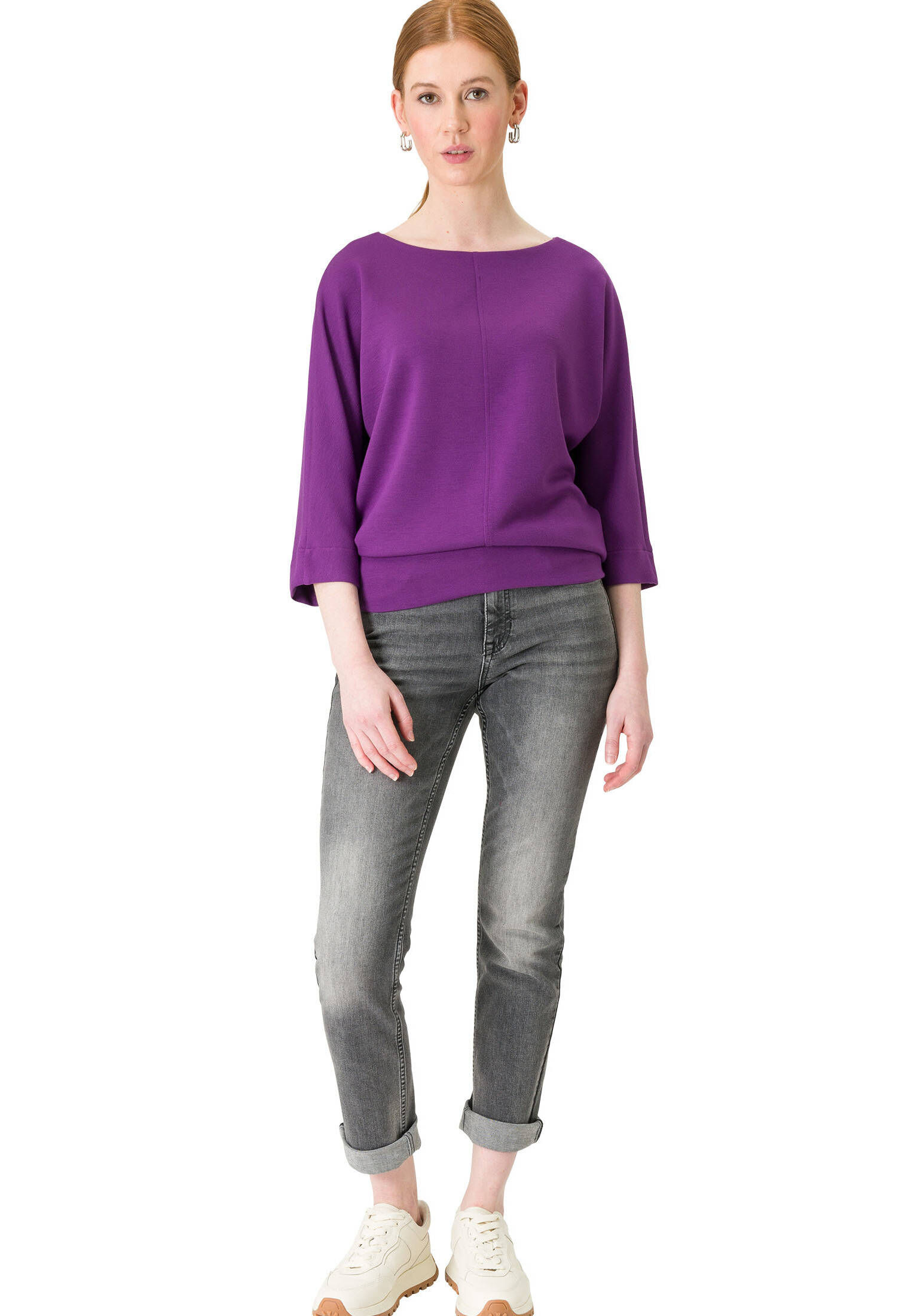 zero| Damen Sweatshirt Scuba 3/4 Arm