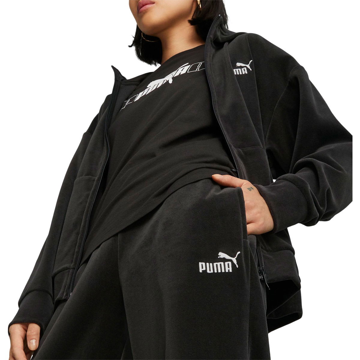 Puma Essential Elevated Velour Joggingbukser Dame